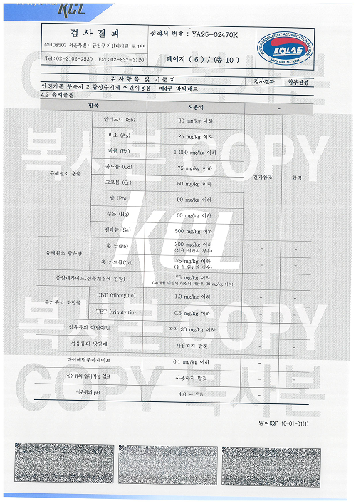 KCL 안전확인검사서 2